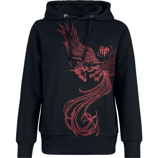 Harry Potter Phoenix Dámská mikina s kapucí černá - Merchstore.cz