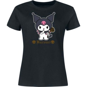 Hello Kitty Hello Kitty and Friends - Kuromi Dámské tričko černá - Merchstore.cz