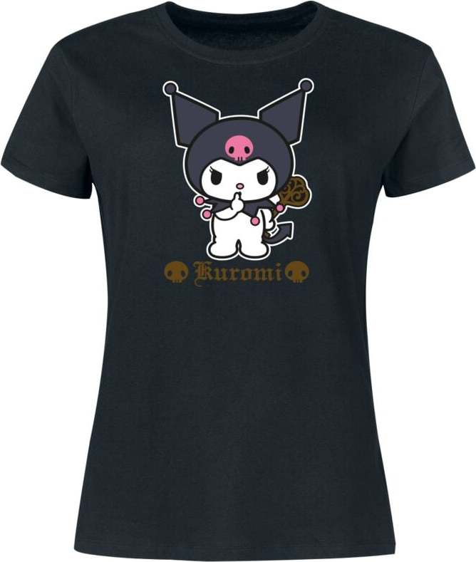 Hello Kitty Hello Kitty and Friends - Kuromi Dámské tričko černá - Merchstore.cz Hello Kitty Hello Kitty and Friends - Kuromi Dámské tričko černá - Merchstore.cz