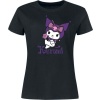 Hello Kitty Hello Kitty and Friends - Kuromi Dámské tričko černá - Merchstore.cz