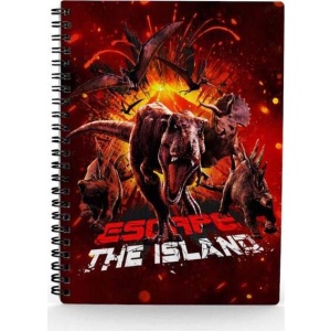 Jurassic Park 3D notes Jurassic World - Escape Poznámkový blok vícebarevný - Merchstore.cz