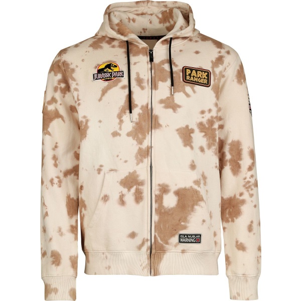 Jurassic Park Isla Nublar Staff Park Ranger Mikina s kapucí na zip vícebarevný - Merchstore.cz