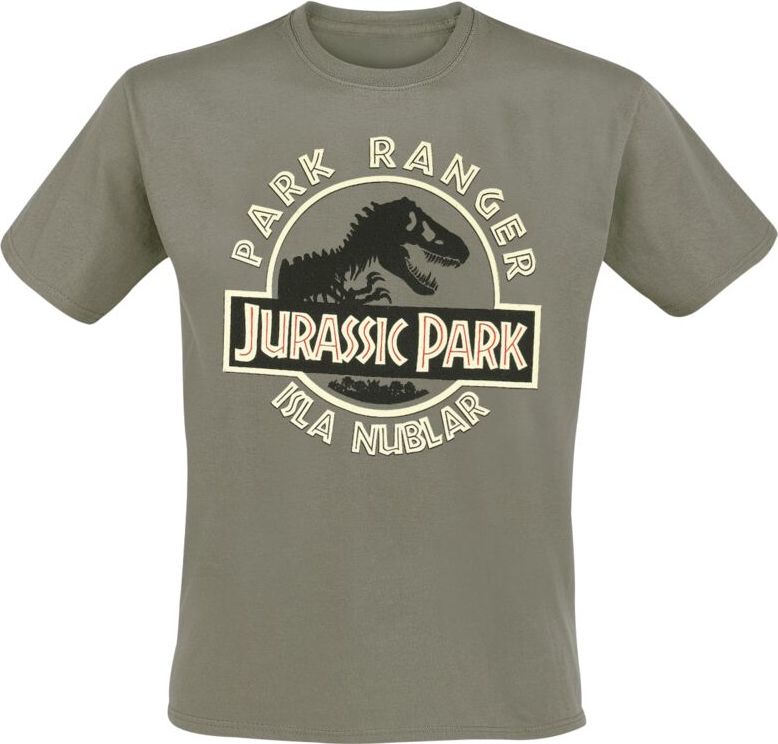 Jurassic Park Park Ranger Tričko khaki - Merchstore.cz Jurassic Park Park Ranger Tričko khaki - Merchstore.cz