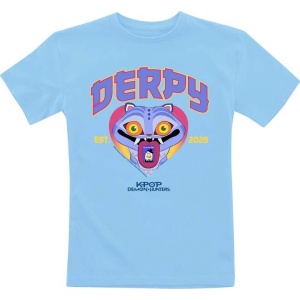 KPop Demon Hunters Derpy Tiger Tričko světle modrá - Merchstore.cz