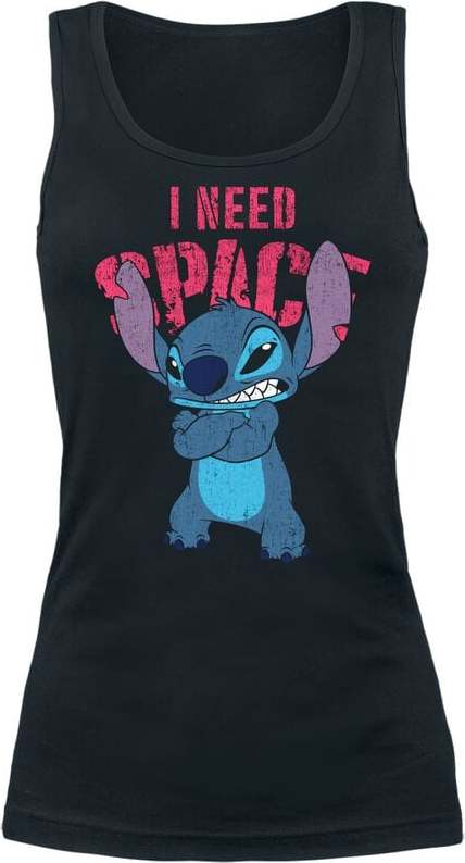 Lilo & Stitch I Need Space Dámský top černá - Merchstore.cz Lilo & Stitch I Need Space Dámský top černá - Merchstore.cz
