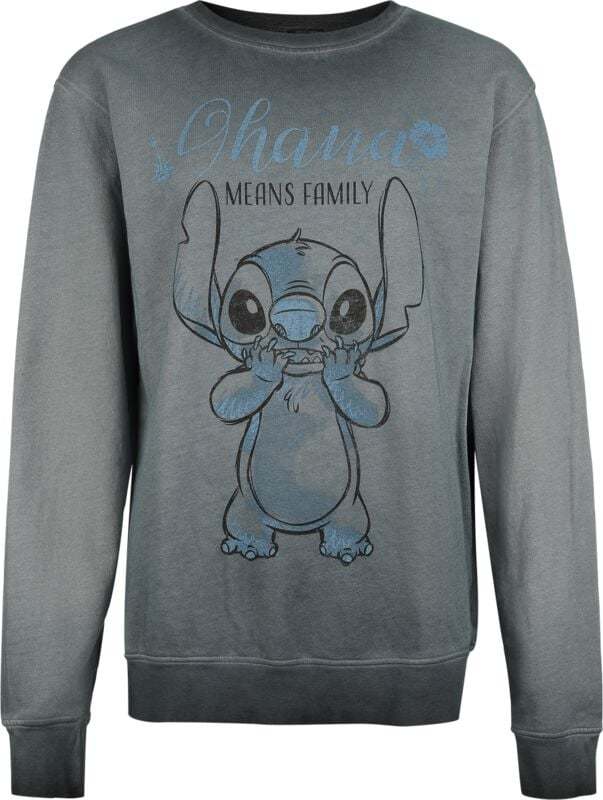 Lilo & Stitch Ohana Dámská mikina modrá - Merchstore.cz Lilo & Stitch Ohana Dámská mikina modrá - Merchstore.cz