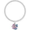 Lilo & Stitch Stitch and Angel náramek stríbrná - Merchstore.cz