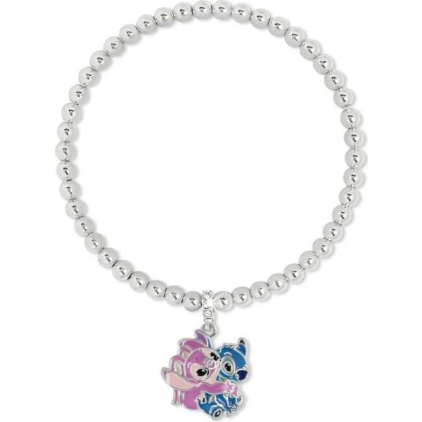Lilo & Stitch Stitch and Angel náramek stríbrná - Merchstore.cz