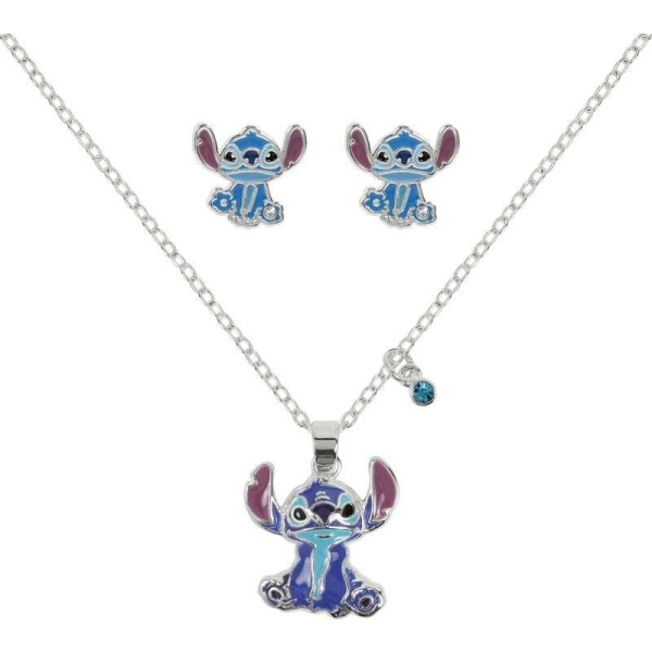 Lilo & Stitch Stitch Sada šperků stríbrná - Merchstore.cz