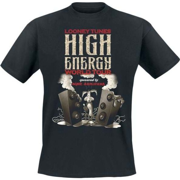 Looney Tunes Coyote - High Energy Tričko černá - Merchstore.cz