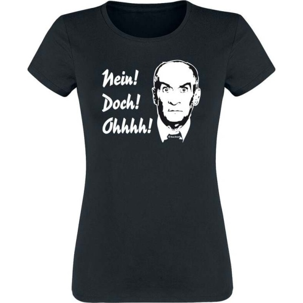 Louis de Funès Nein! Doch! Ohhh! Dámské tričko černá - Merchstore.cz