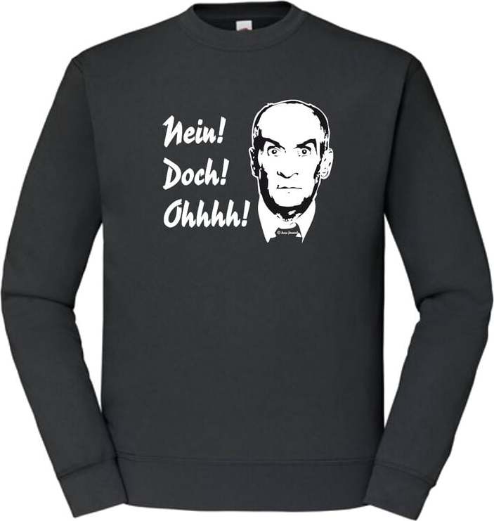 Louis de Funès Nein! Doch! Ohhh! Mikina černá - Merchstore.cz Louis de Funès Nein! Doch! Ohhh! Mikina černá - Merchstore.cz