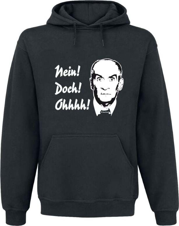 Louis de Funès Nein! Doch! Ohhh! Mikina s kapucí černá - Merchstore.cz Louis de Funès Nein! Doch! Ohhh! Mikina s kapucí černá - Merchstore.cz