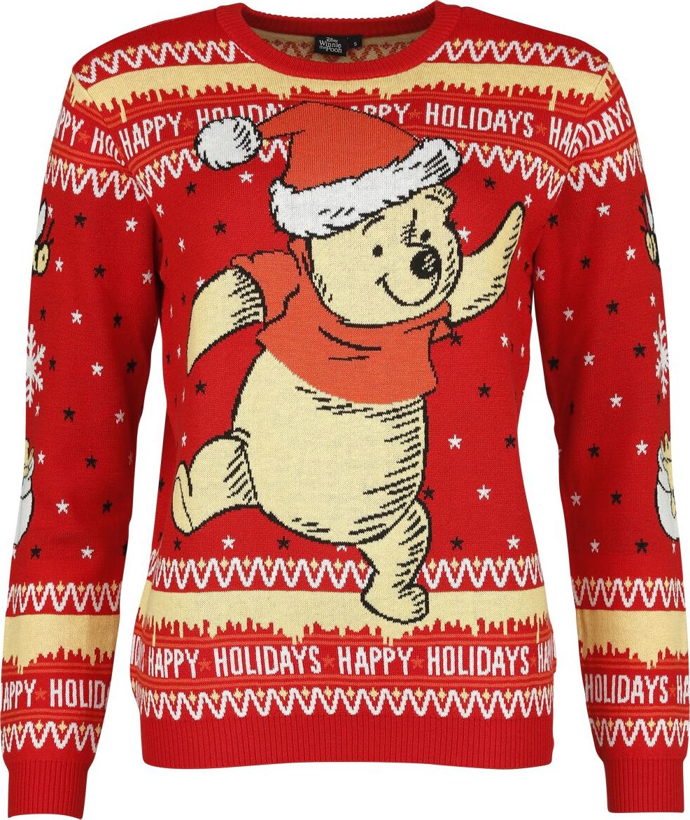 Medvídek Pu Dancer Pletený svetr vícebarevný - Merchstore.cz Medvídek Pu Dancer Pletený svetr vícebarevný - Merchstore.cz