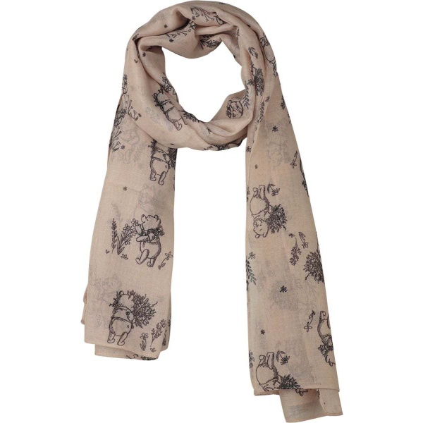 Medvídek Pu Flowers Šátek/šála vícebarevný - Merchstore.cz