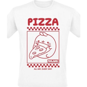 Molang Pizza Box Tričko bílá - Merchstore.cz