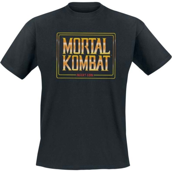 Mortal Kombat Insert Coins Tričko černá - Merchstore.cz