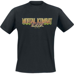 Mortal Kombat Klassik Logo Tričko černá - Merchstore.cz