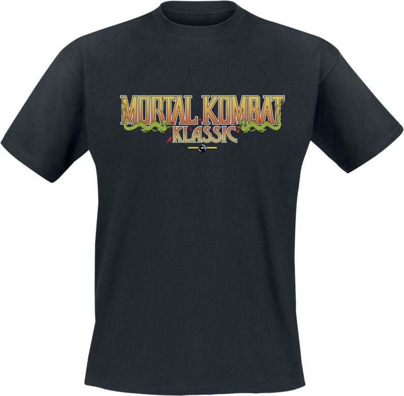 Mortal Kombat Klassik Logo Tričko černá - Merchstore.cz Mortal Kombat Klassik Logo Tričko černá - Merchstore.cz