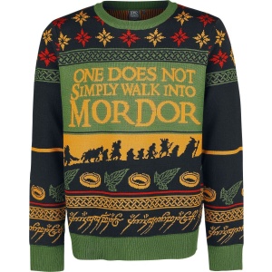 Pán prstenů Walk Into Mordor Pletený svetr vícebarevný - Merchstore.cz