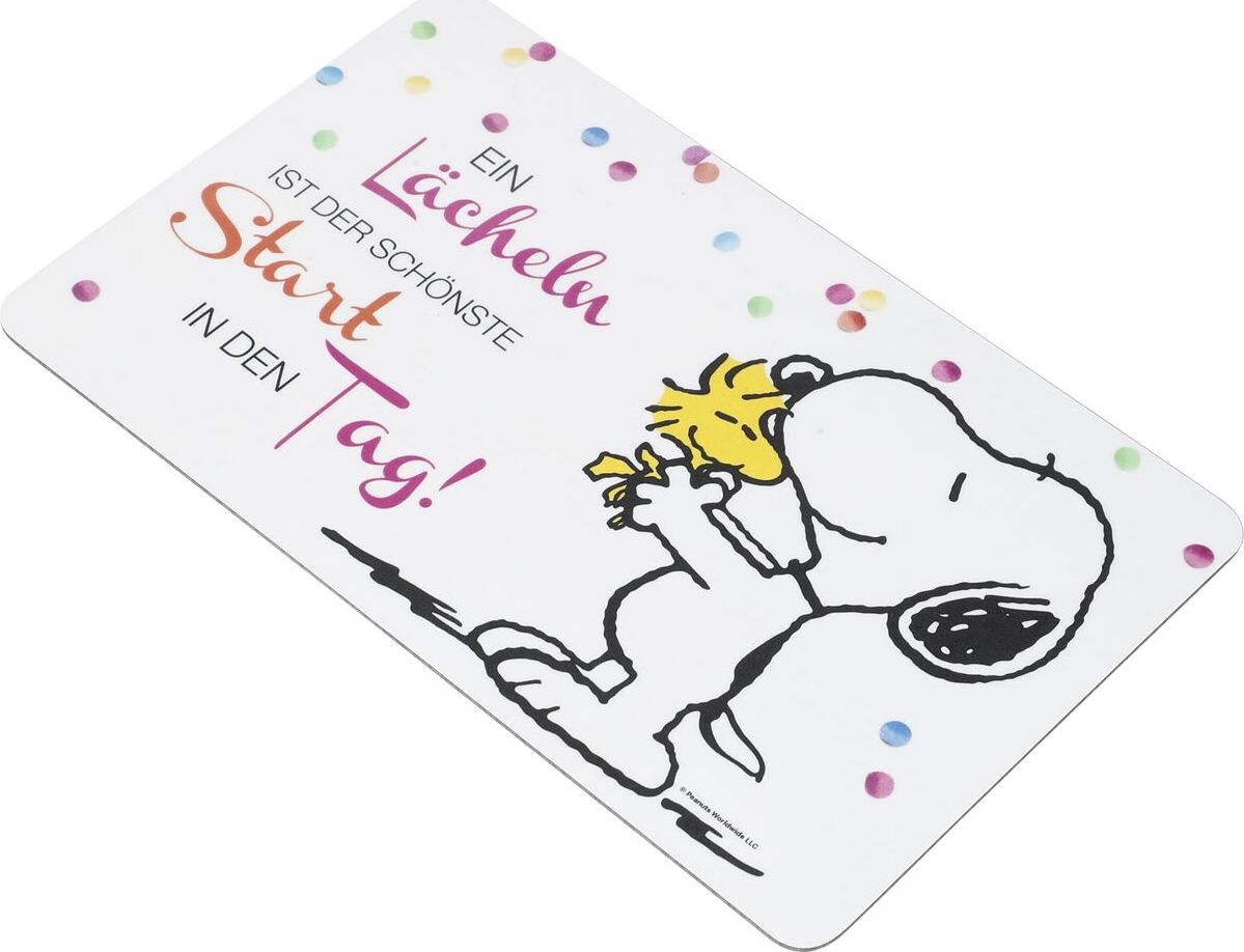 Peanuts Ein Lächeln ist der schönste Start in den Tag! Krájecí prkénko vícebarevný - Merchstore.cz Peanuts Ein Lächeln ist der schönste Start in den Tag! Krájecí prkénko vícebarevný - Merchstore.cz