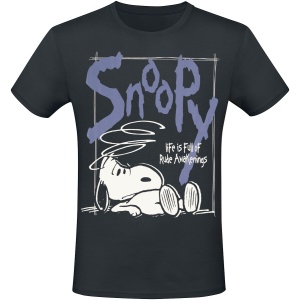 Peanuts Snoopy Tričko černá - Merchstore.cz