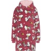 Peanuts Snoopy & Woodstock Mikina s kapucí červená - Merchstore.cz
