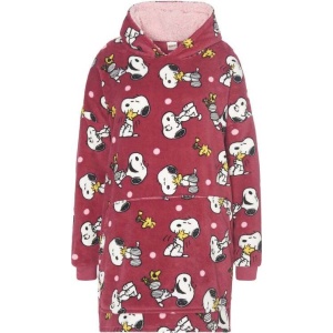 Peanuts Snoopy & Woodstock Mikina s kapucí červená - Merchstore.cz
