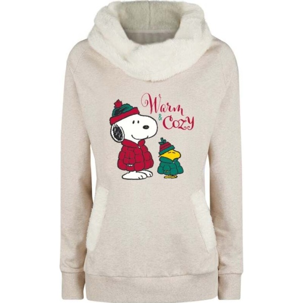 Peanuts Warm & Cozy Dámská mikina béžová - Merchstore.cz