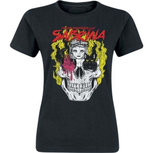Sabrina The Chilling Adventures Of Sabrina Icon Skull Dámské tričko černá - Merchstore.cz