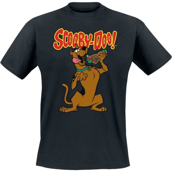 Scooby-Doo Let's Eat Sandwich Tričko černá - Merchstore.cz