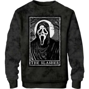 Scream (Film) Ghostface - Jacquard Patch Mikina černá - Merchstore.cz