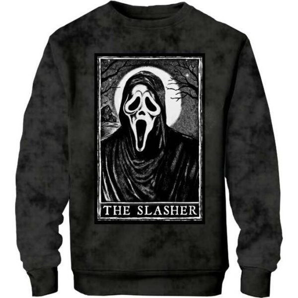Scream (Film) Ghostface - Jacquard Patch Mikina černá - Merchstore.cz