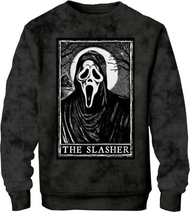 Scream (Film) Ghostface - Jacquard Patch Mikina černá - Merchstore.cz Scream (Film) Ghostface - Jacquard Patch Mikina černá - Merchstore.cz