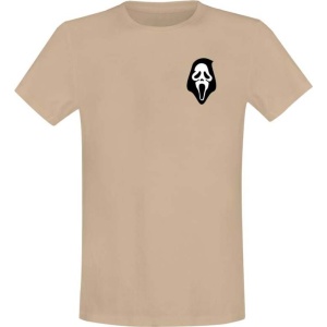 Scream (Film) Ghostface Retro Tričko hnědá - Merchstore.cz