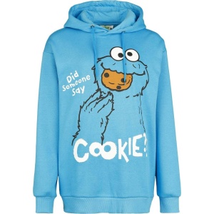 Sesame Street Cookie Monster - Did someone say Cookie?! - Oversize Dámská mikina s kapucí modrá - Merchstore.cz
