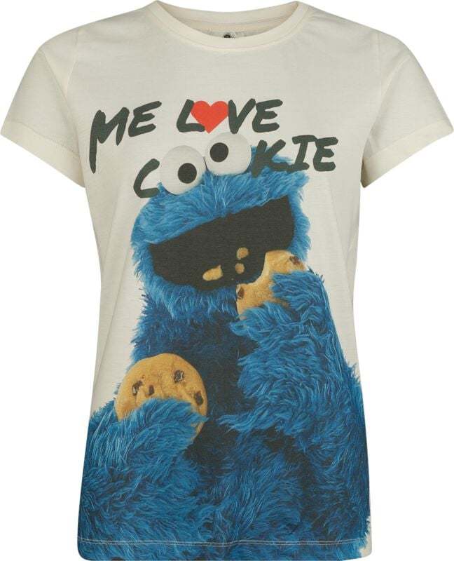 Sesame Street Cookie Monster - Krümelmonster - Me Love Cookie Dámské tričko vícebarevný - Merchstore.cz Sesame Street Cookie Monster - Krümelmonster - Me Love Cookie Dámské tričko vícebarevný - Merchstore.cz