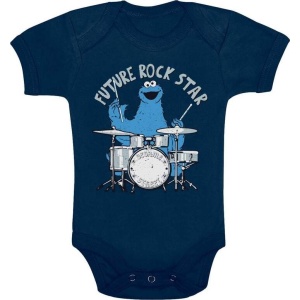 Sesame Street Krümelmonster - Future Rock Star body námořnická modrá - Merchstore.cz