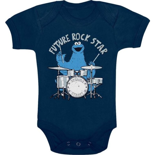 Sesame Street Krümelmonster - Future Rock Star body námořnická modrá - Merchstore.cz