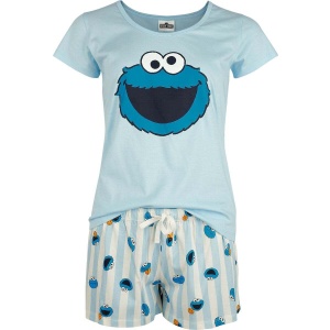 Sesame Street Krümelmonster pyžama vícebarevný - Merchstore.cz