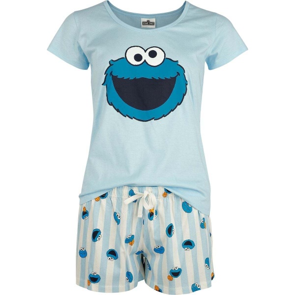 Sesame Street Krümelmonster pyžama vícebarevný - Merchstore.cz