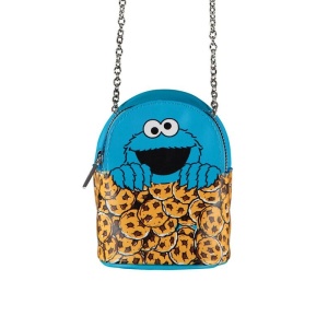 Sesame Street Taška Cookie Monster - Micro Taška pres rameno vícebarevný - Merchstore.cz