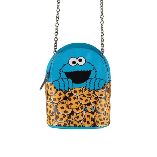 Sesame Street Taška Cookie Monster - Micro Taška pres rameno vícebarevný - Merchstore.cz