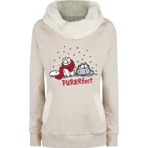 Simon's Cat Purrrfect Dámská mikina béžová - Merchstore.cz