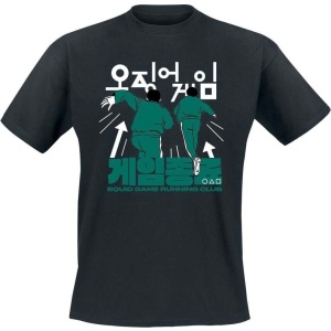 Squid Game Running Club Tričko černá - Merchstore.cz