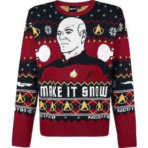Star Trek Make It Snow Pletený svetr vícebarevný - Merchstore.cz