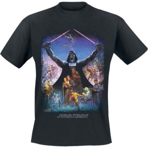 Star Wars Darth Vader - Light Saber Poster Tričko černá - Merchstore.cz