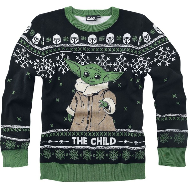 Star Wars Kids - The Mandalorian - Grogu detská mikina černá - Merchstore.cz