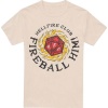 Stranger Things Hellfire Club Fireball Him Tričko krémová - Merchstore.cz