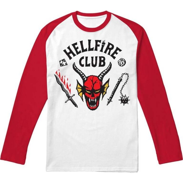 Stranger Things Hellfire Club Tričko s dlouhým rukávem vícebarevný - Merchstore.cz